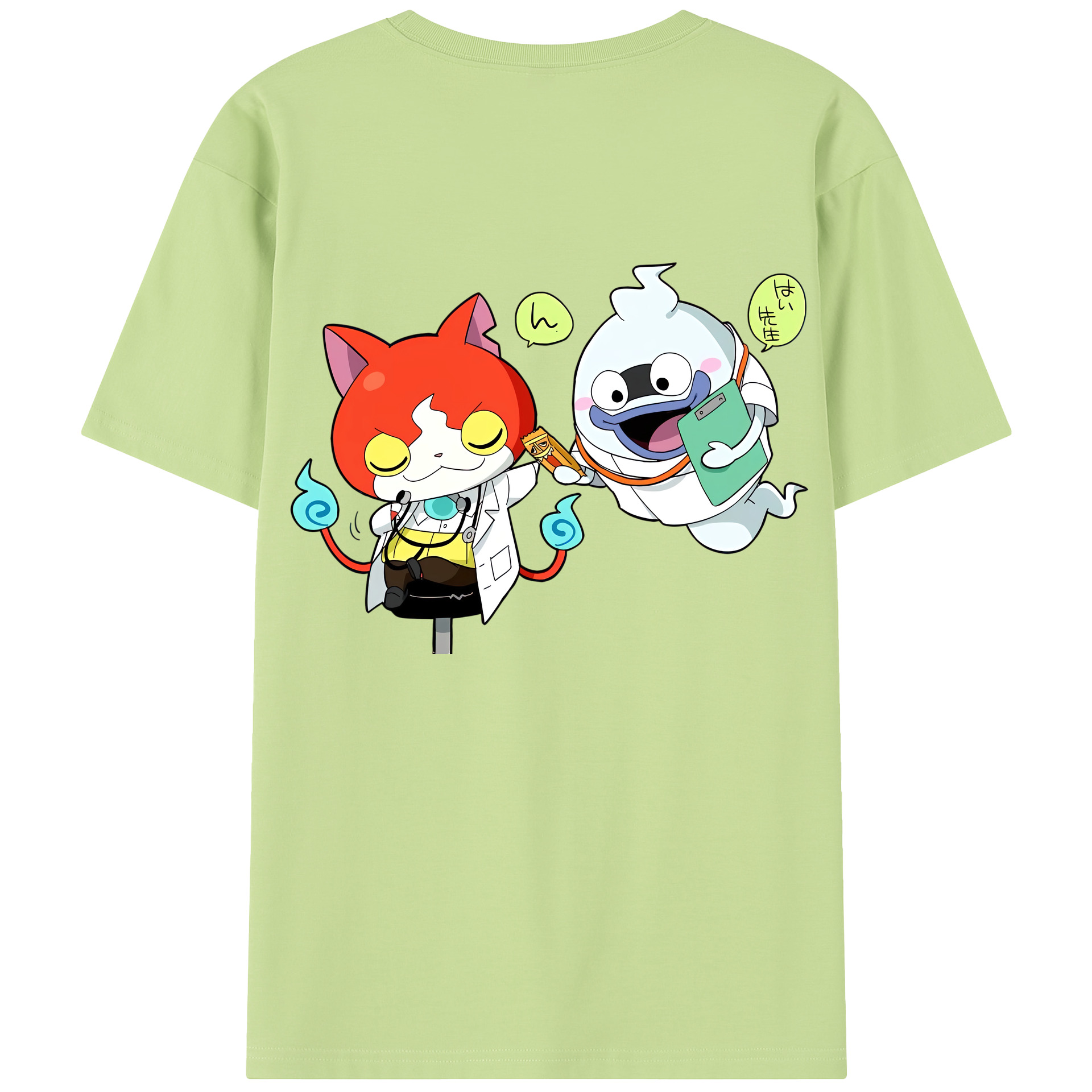 （画像用） 妖怪ウォッチ Yo-kai Watch 綿100％半袖Tシャツ（背面プリント）